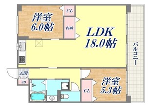 サムティ神戸浜崎通の物件間取画像